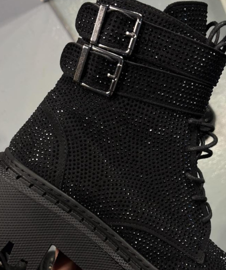 Fashion Full Crystal Stone Boots